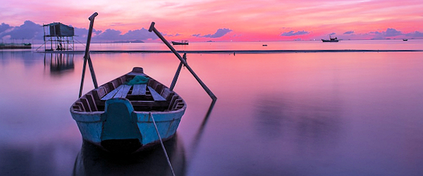 Skiff at Sea